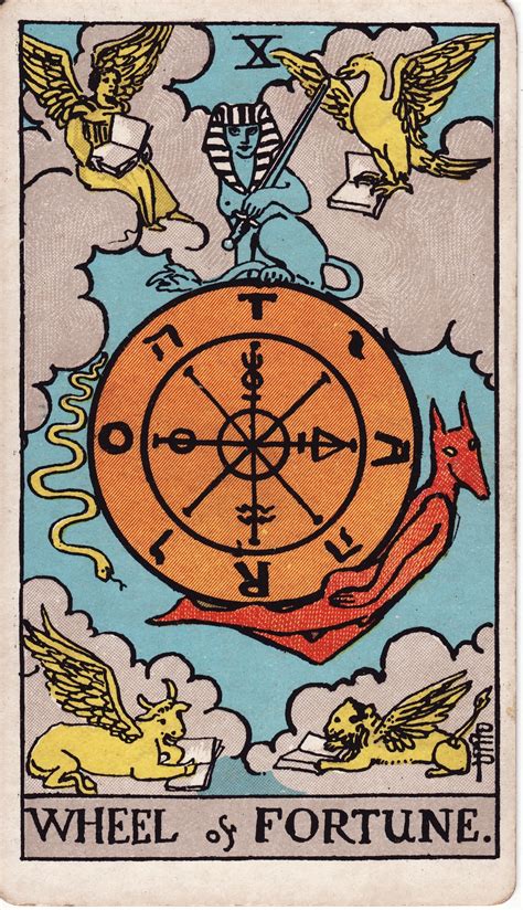 tarot la rueda de la fortuna|La Rueda de la Fortuna (La Roue de Fortune)